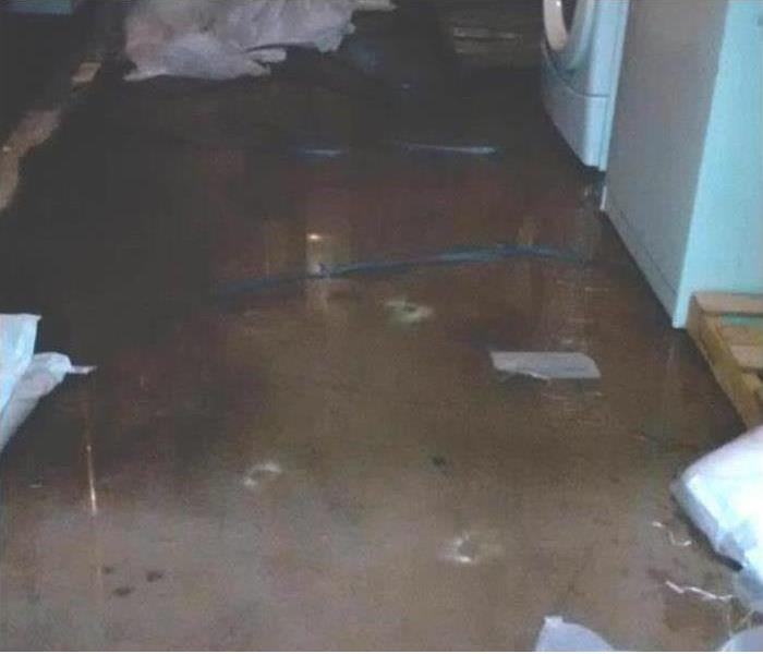 Water Damage in the basement of a Mansfield, Ohio home
